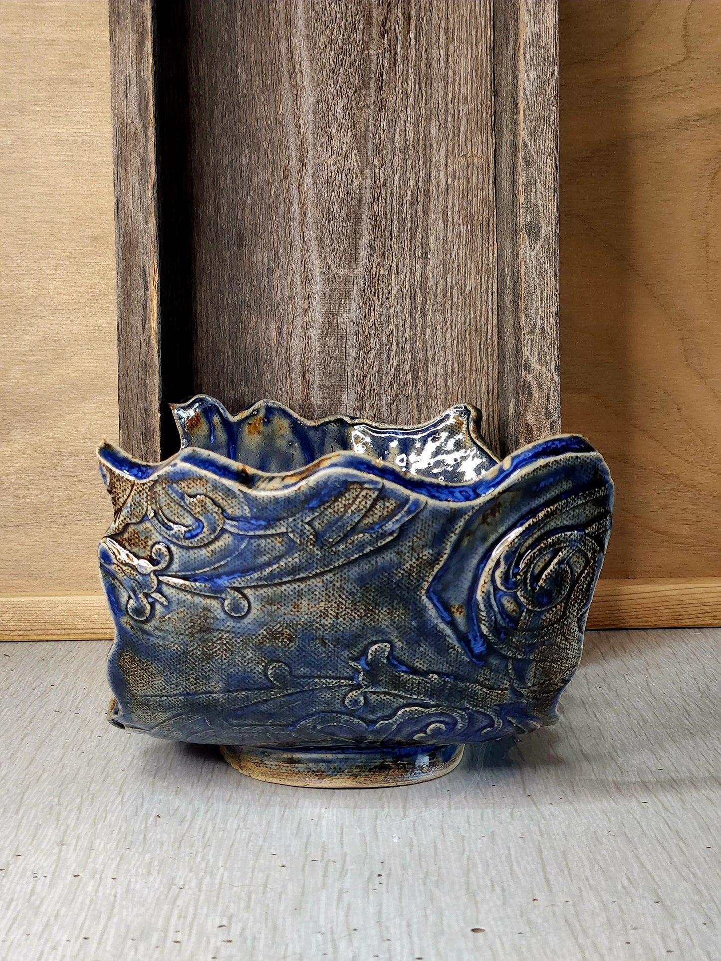 Ceramic Blue Deco Glass