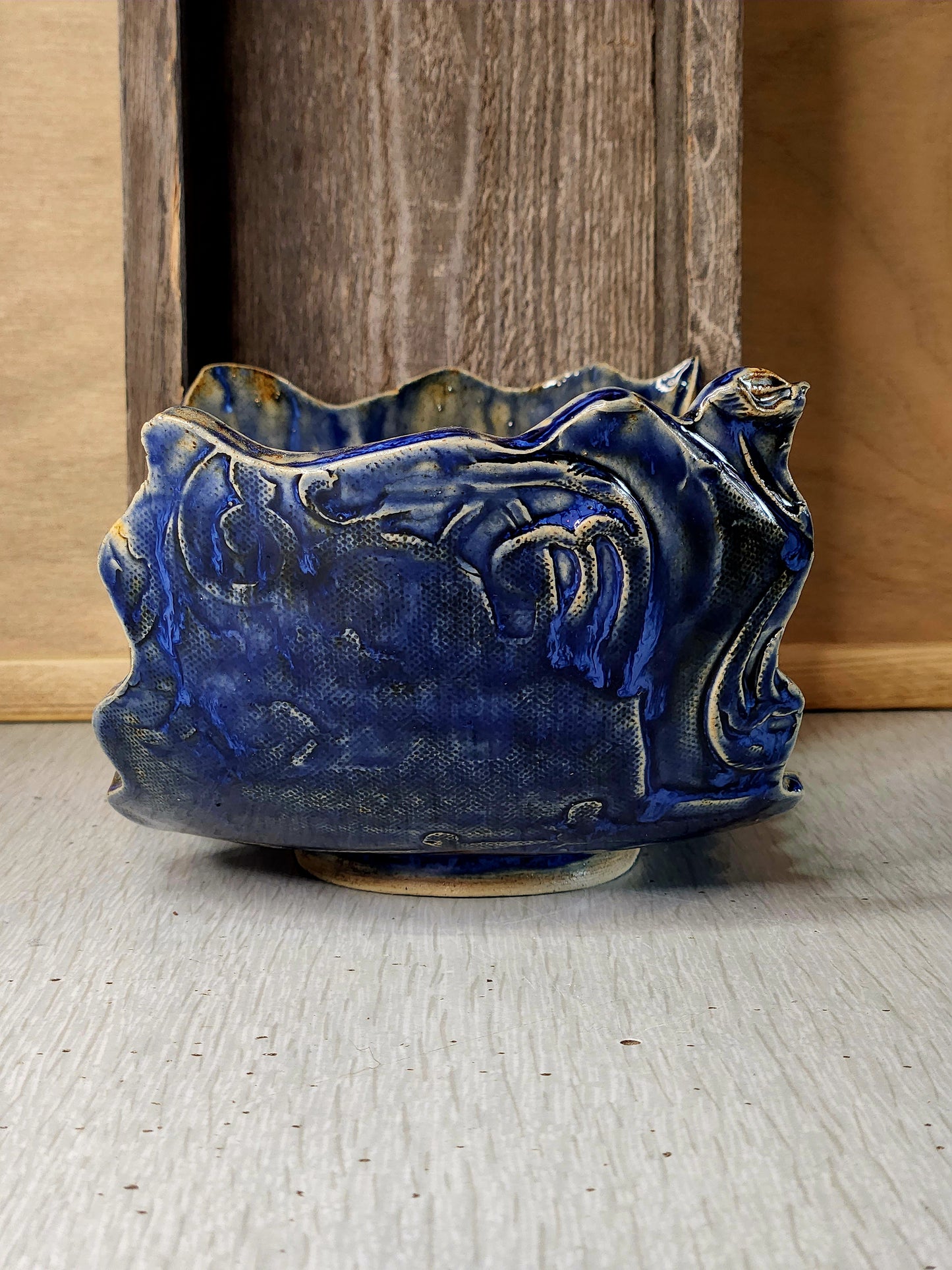 Ceramic Blue Deco Glass