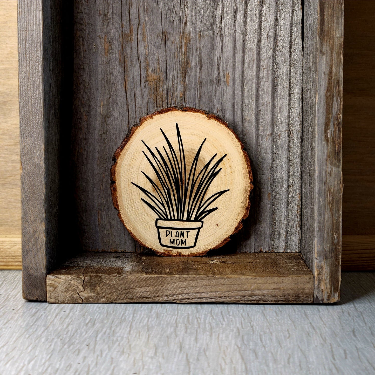 Wooden Tree Trunk Magnets - Variety