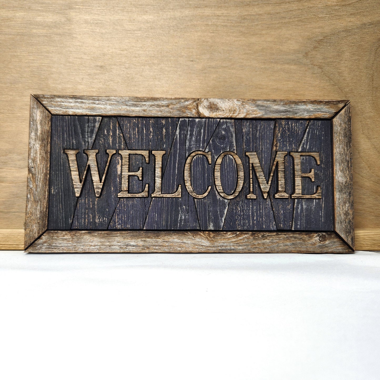Wooden Welcome Sign