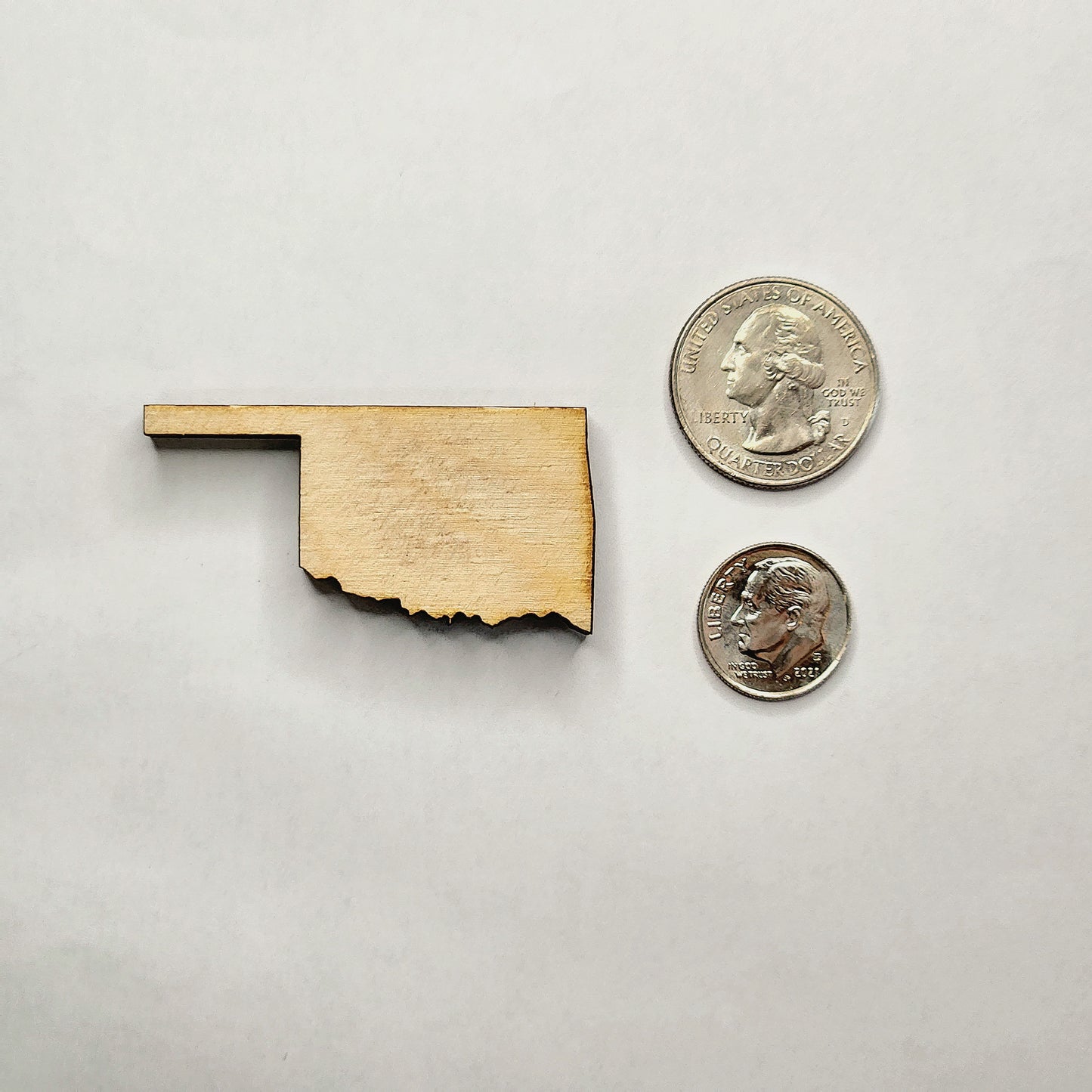 Oklahoma Wooden Magnet