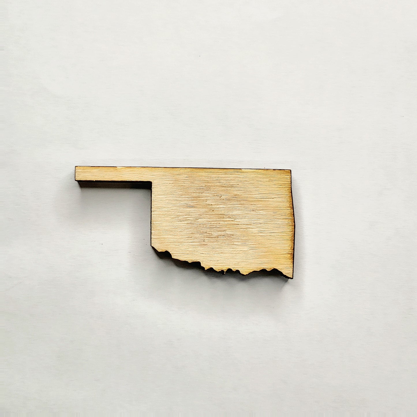 Oklahoma Wooden Magnet