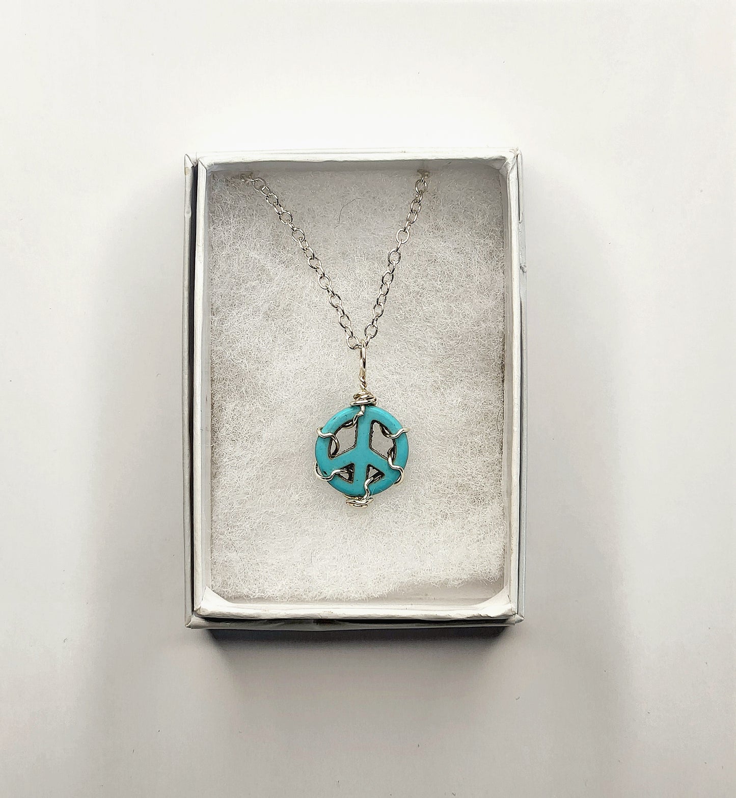 Peace Howlite Gemstone Necklace