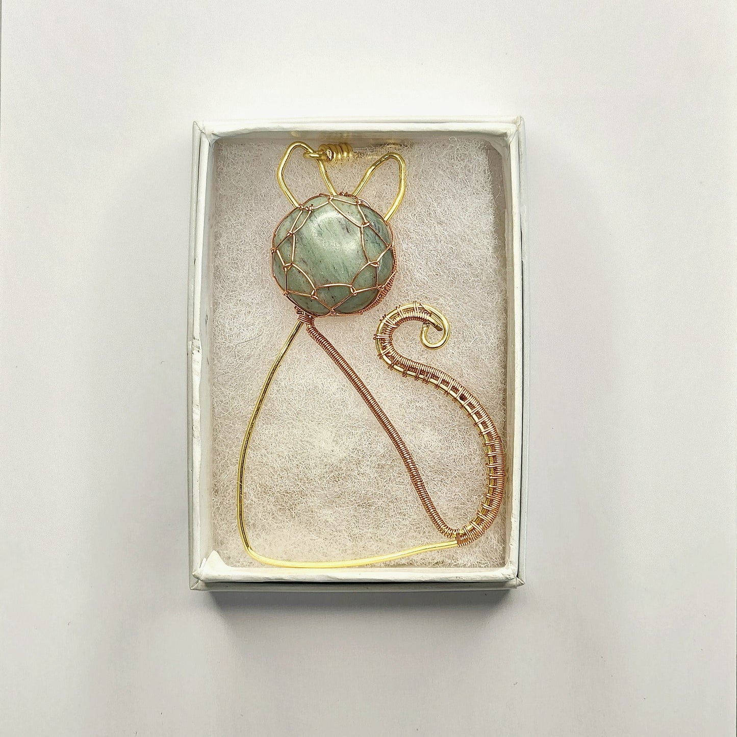 Cat Gemstone Necklace