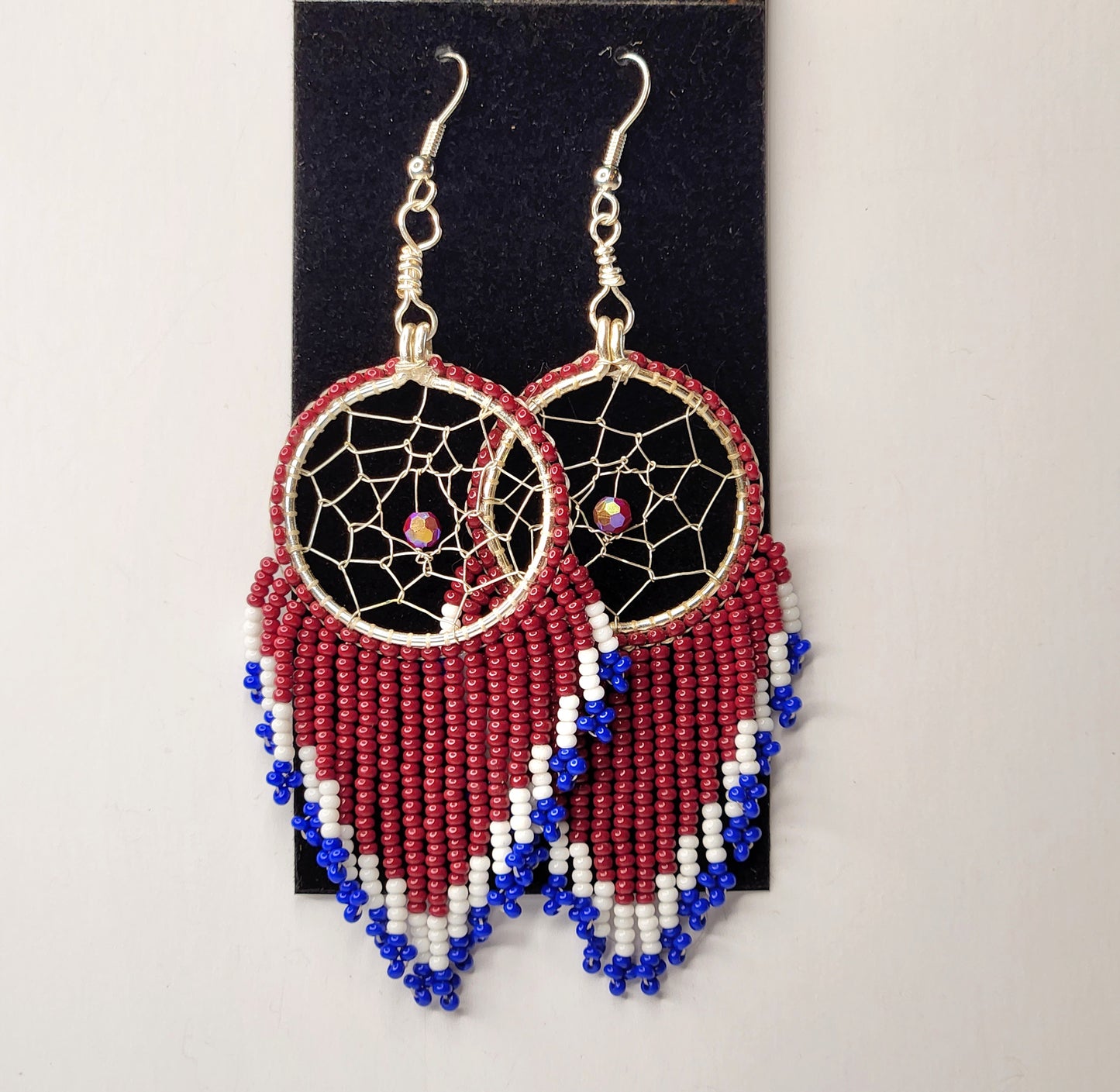 Beaded Dreamcatcher Earrings