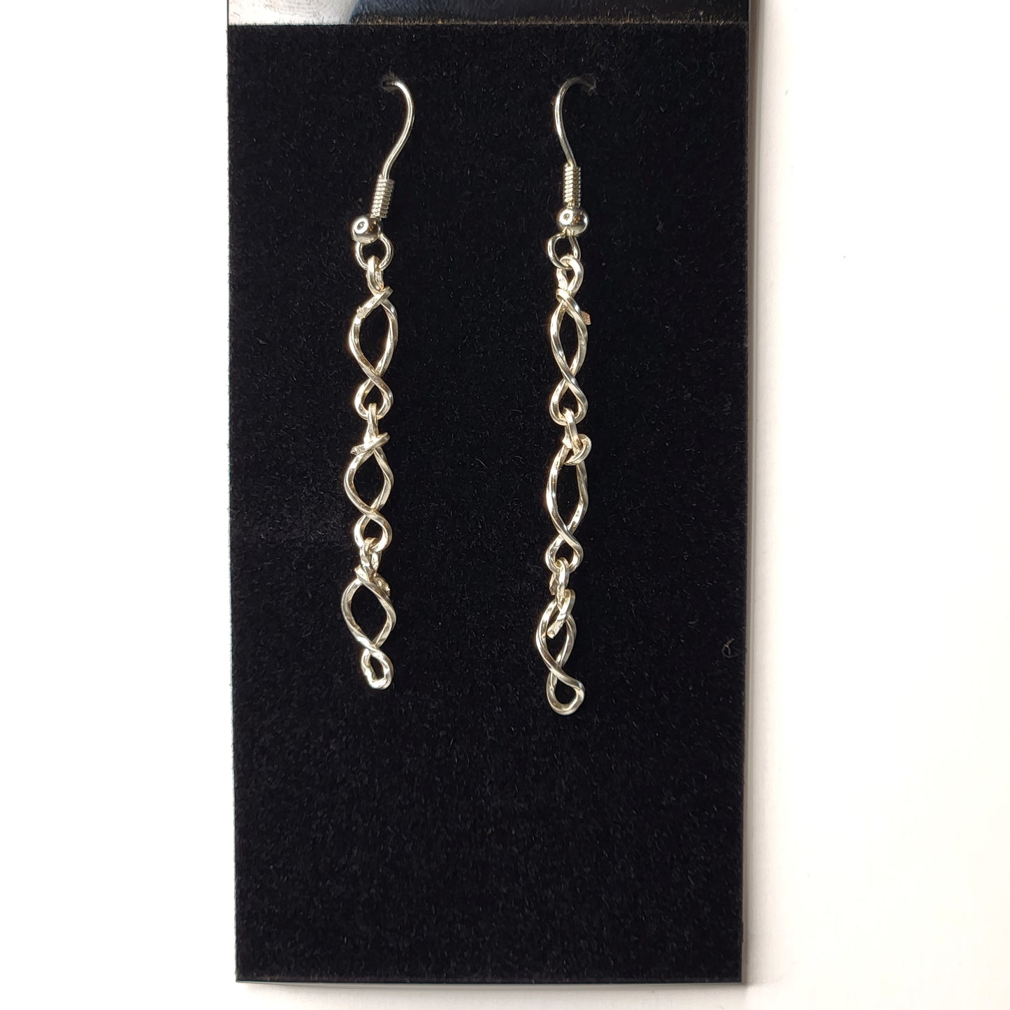 Hand Wired Chain Drop Earrings
