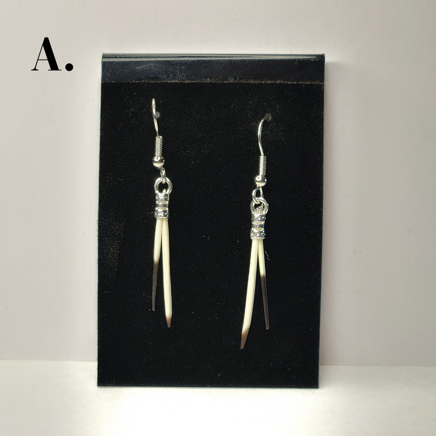 Natural Porcupine Quill Earrings
