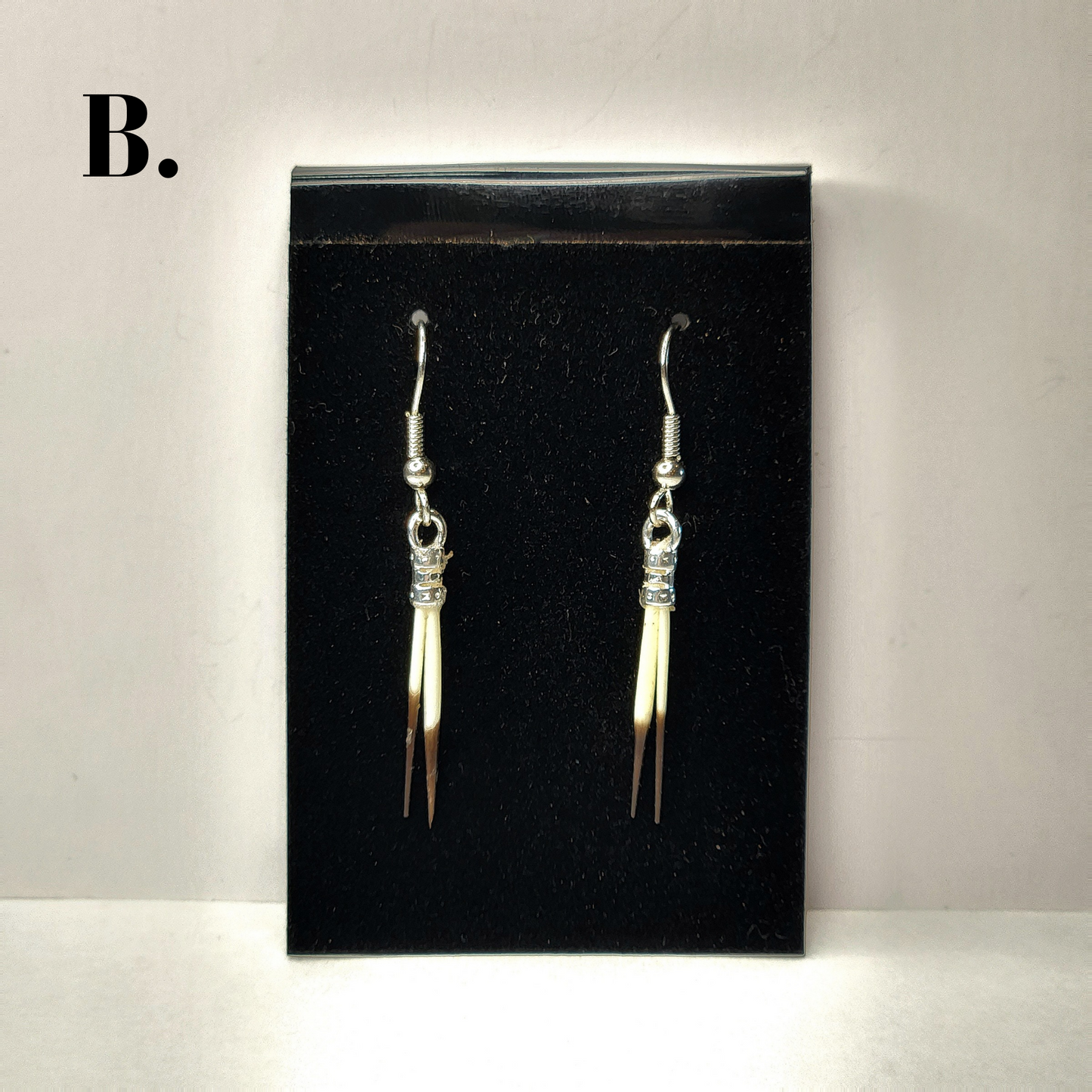 Natural Porcupine Quill Earrings