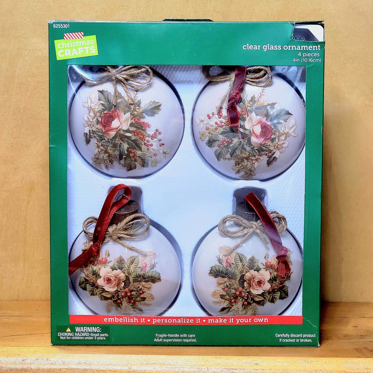 Handpainted Glass Ornaments