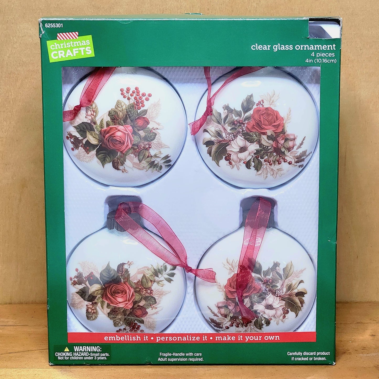 Handpainted Glass Ornaments
