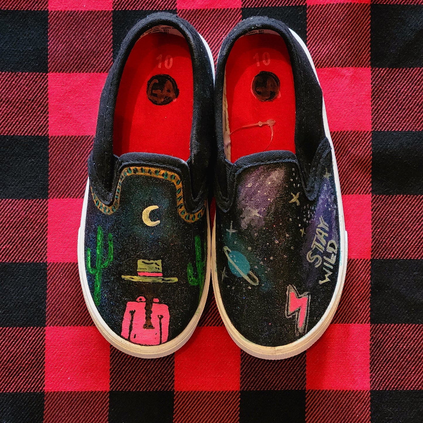 Handpainted Girls Shoes