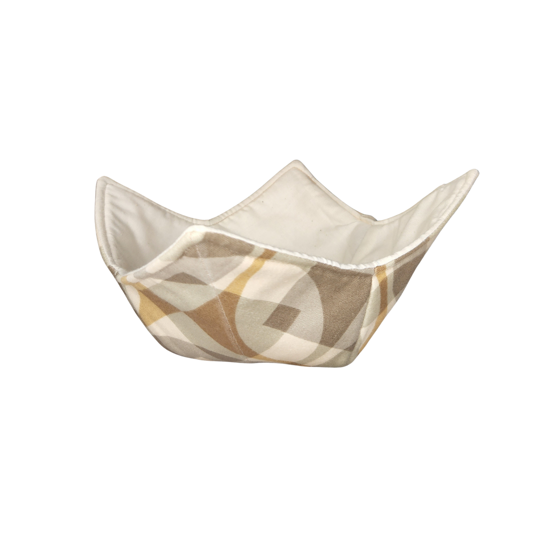 Off White Patterned Bowl Cozy