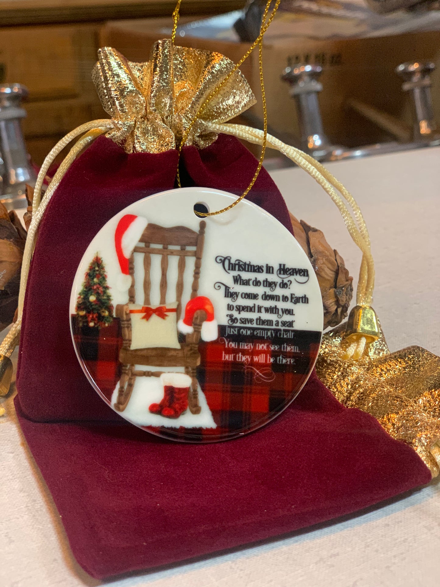 Heavens Chair Christmas Ornament