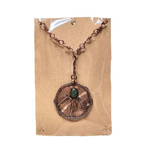 Flower Bud Copper Necklace