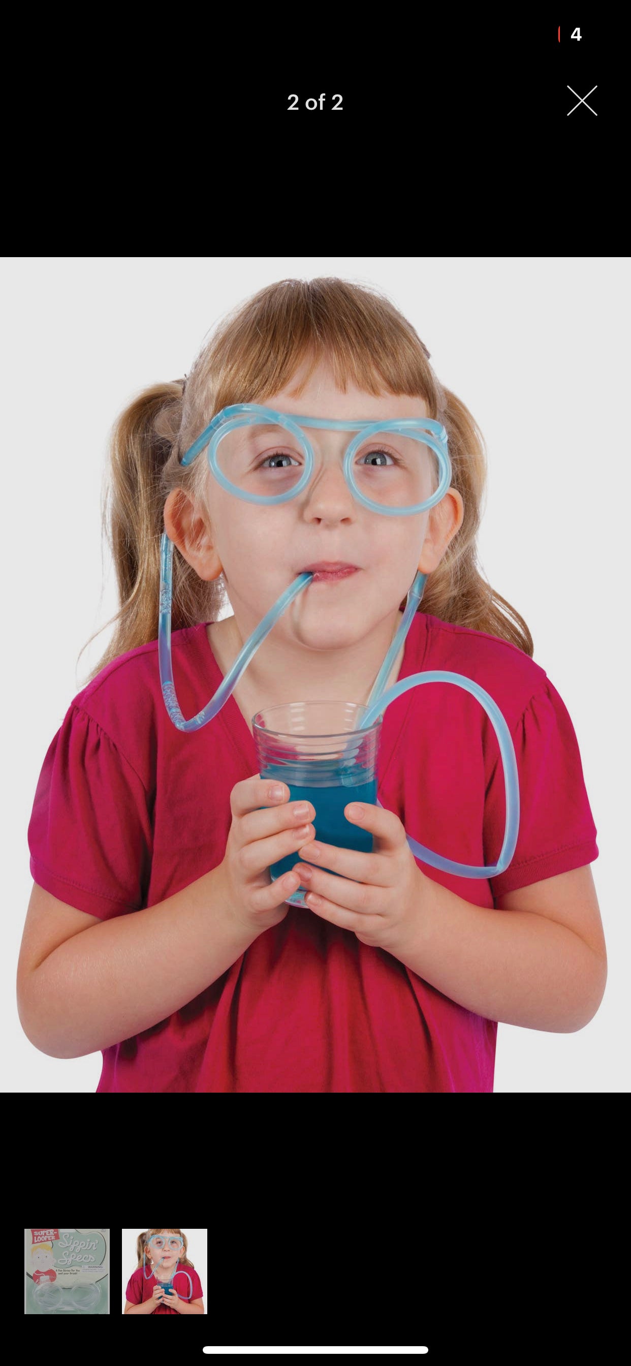 Sippin Specs Funny Straw