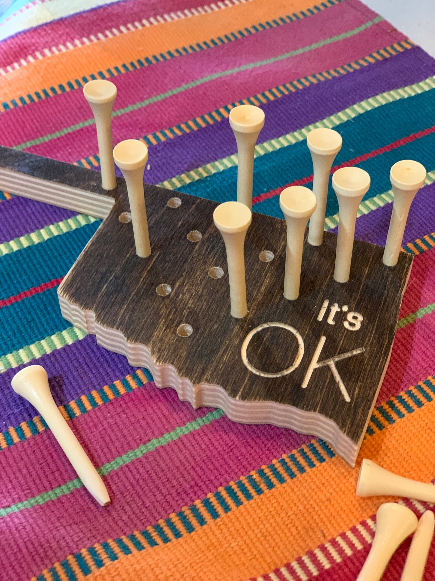 Oklahoma Peg Board Wooden Game