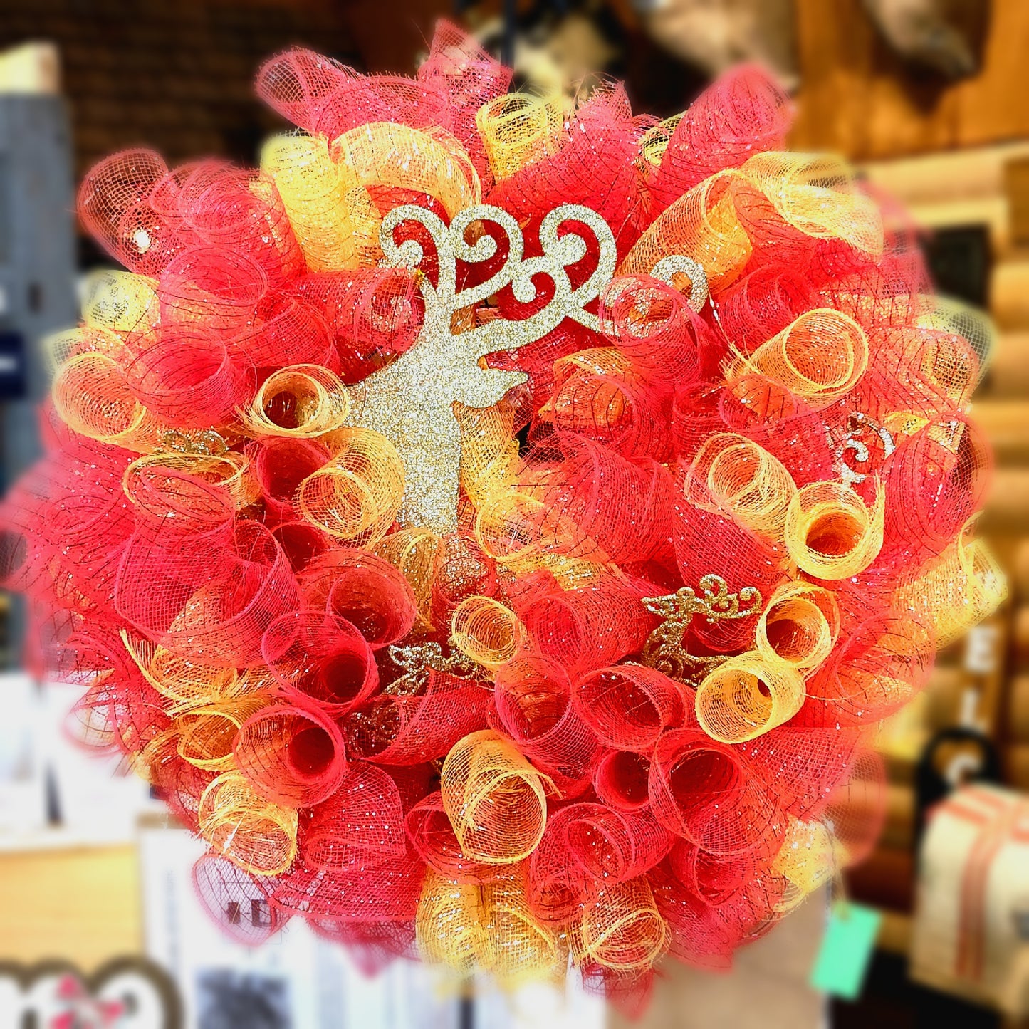Christmas Reindeer Wreath