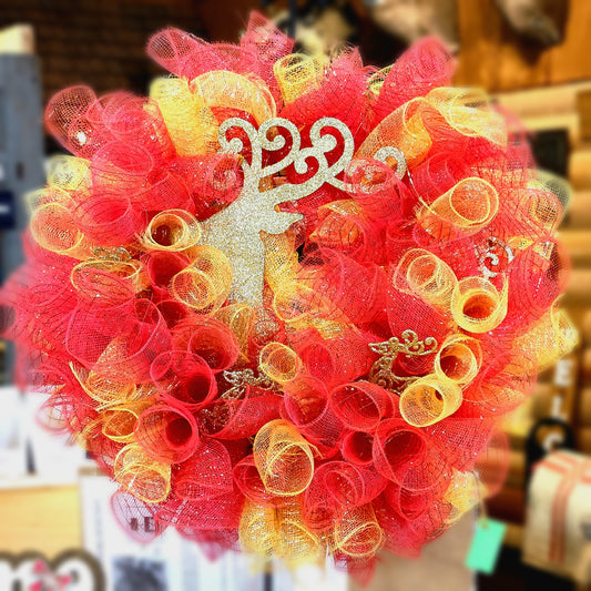 Christmas Reindeer Wreath