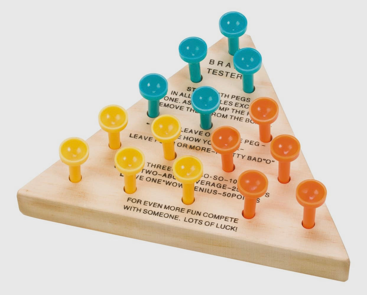 Vintage Wooden Peg Game-Travel Size