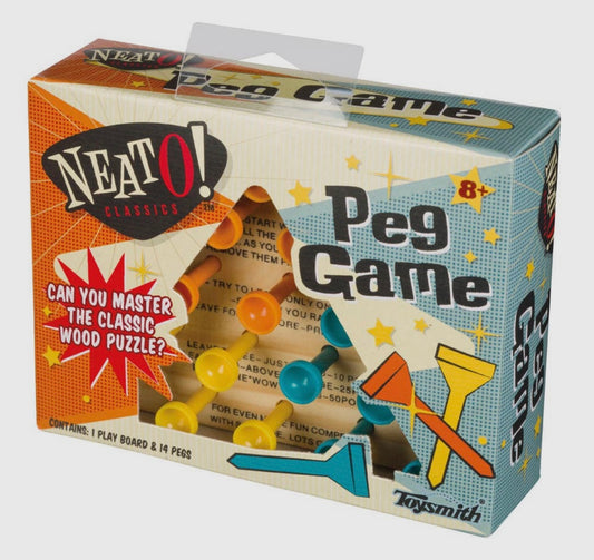 Vintage Wooden Peg Game-Travel Size