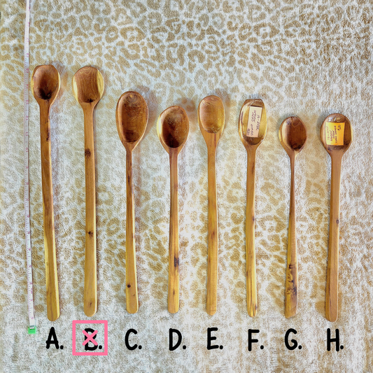 Hand-carved Wooden Spoons Variety