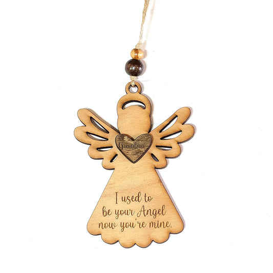 Wooden Angel Ornament