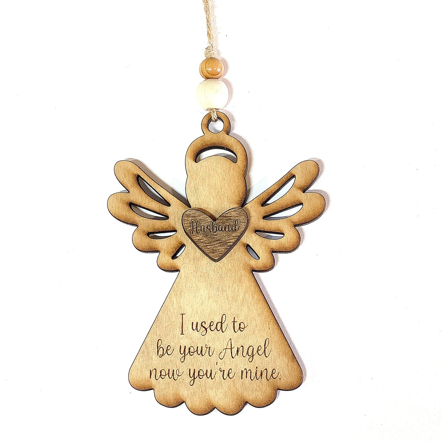 Wooden Angel Ornament