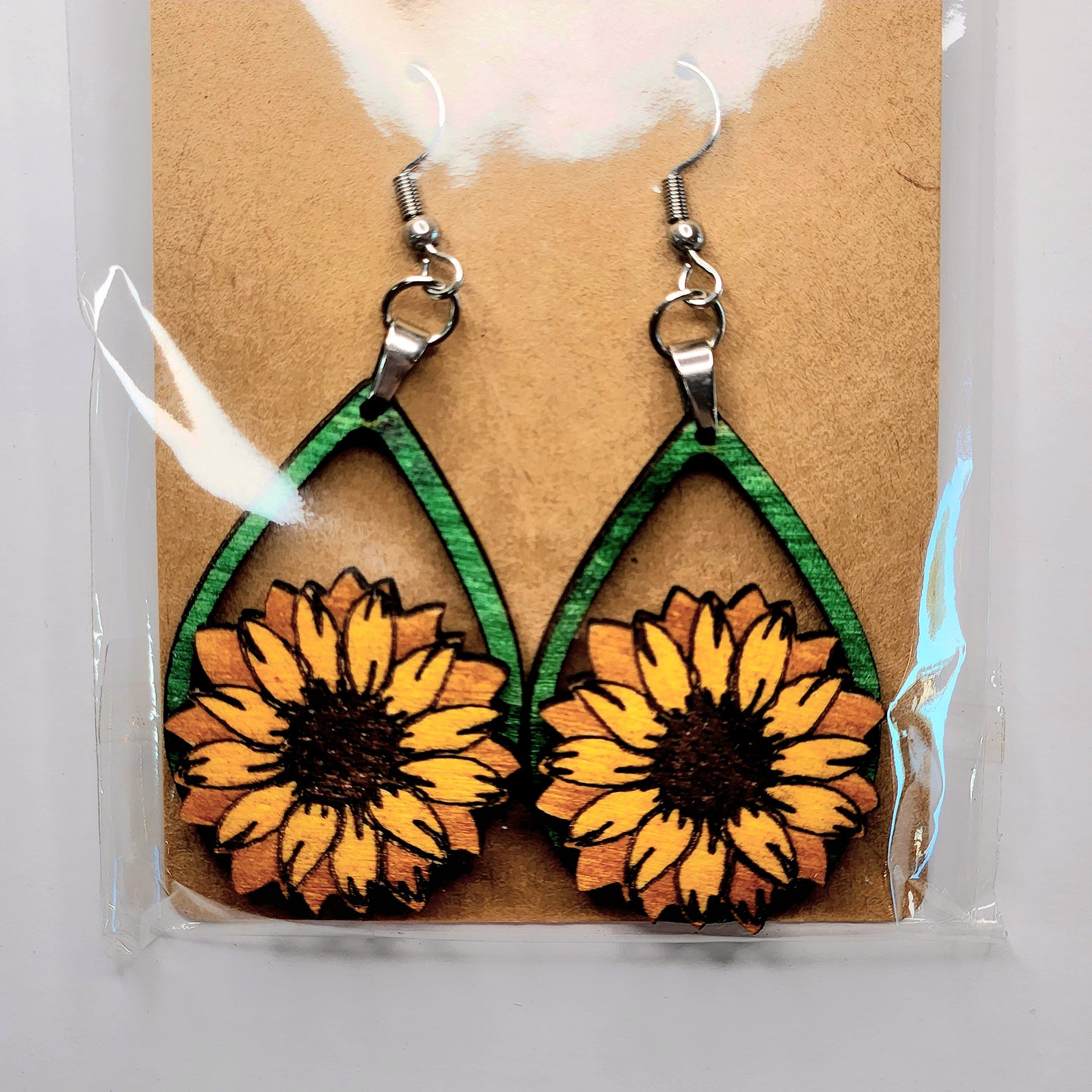 Packaged Handcrafted Wooden Earrings - Variety