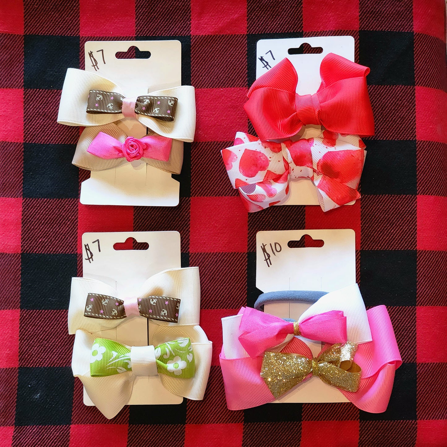 Hair Bow Clips - Variety
