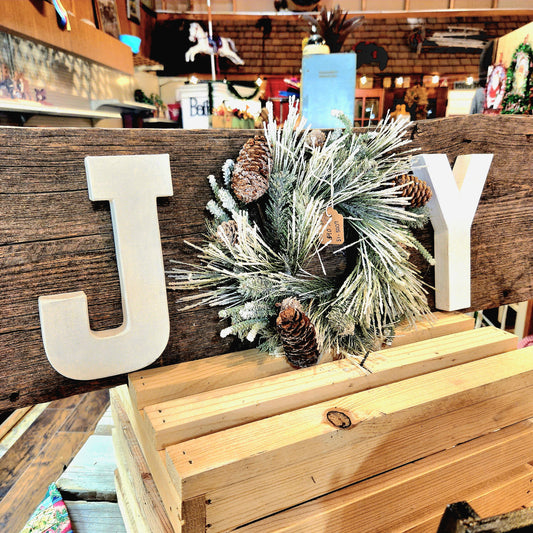 "JOY" Heavy Wooden Sign