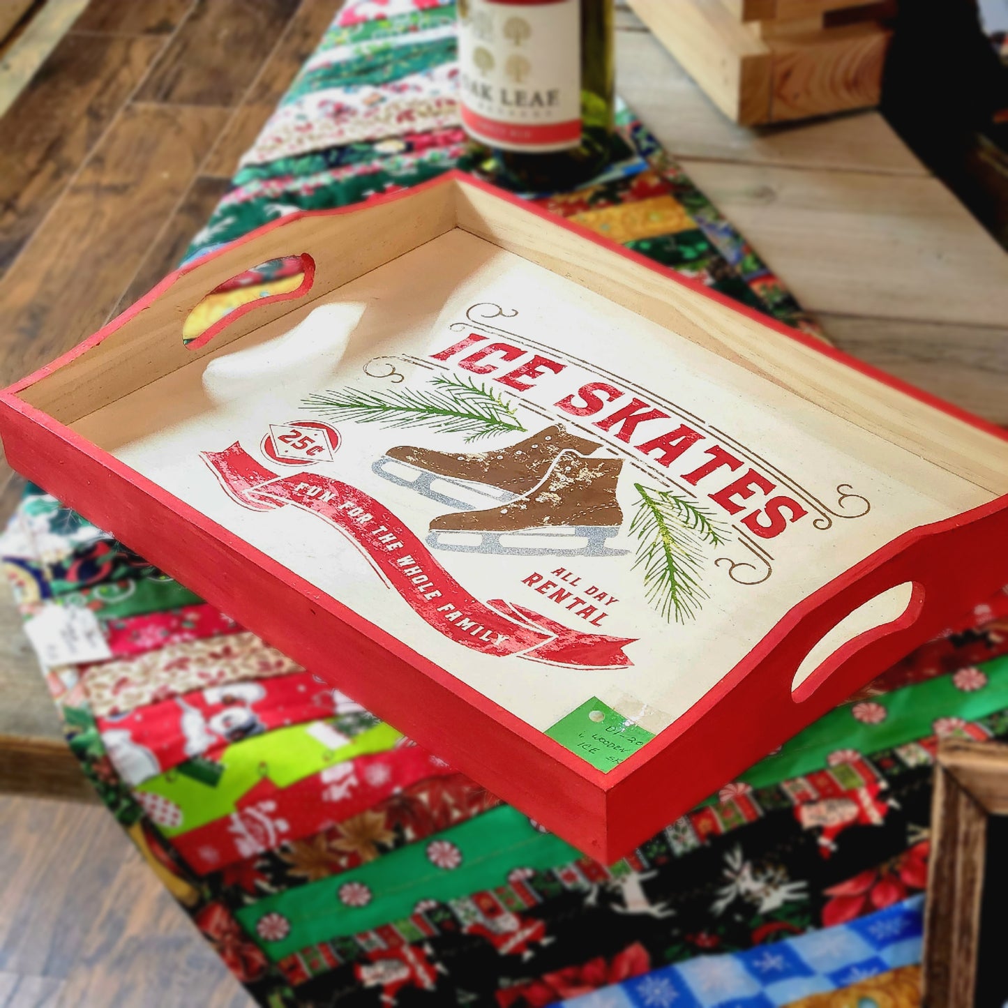 Wooden Winter Table Decor