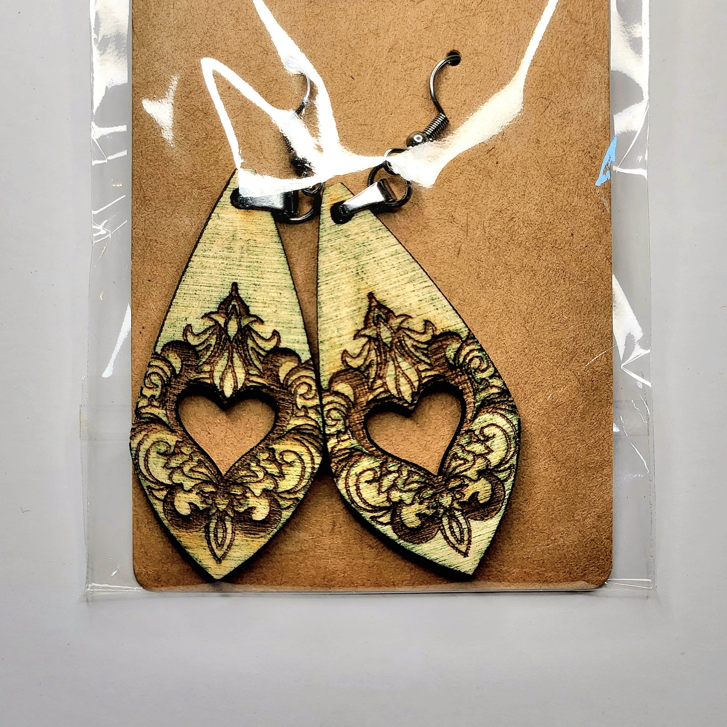 Packaged Handcrafted Wooden Earrings - Variety