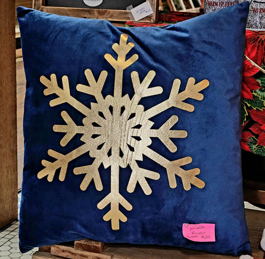Velvet Snowflake Pillow