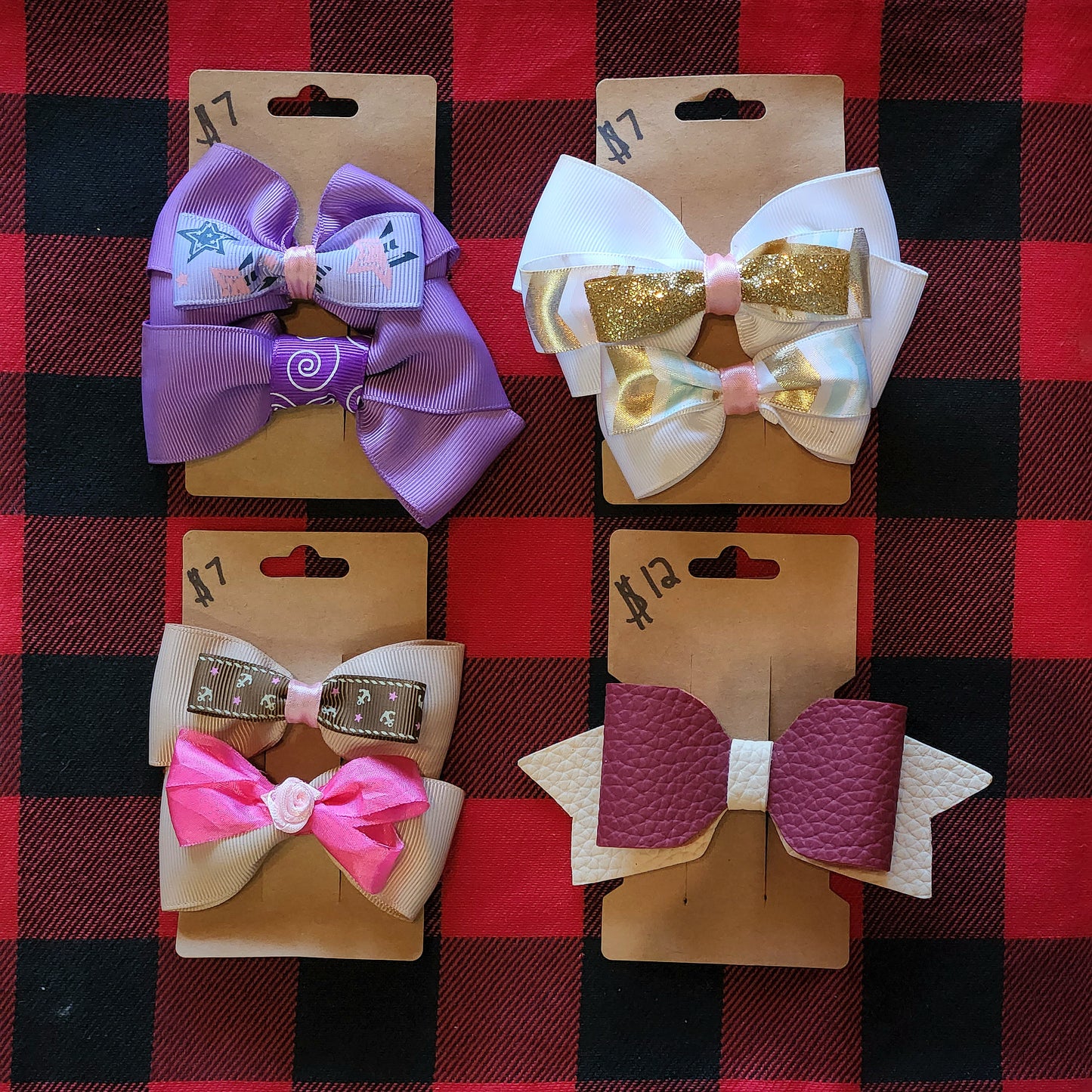 Hair Bow Clips - Variety