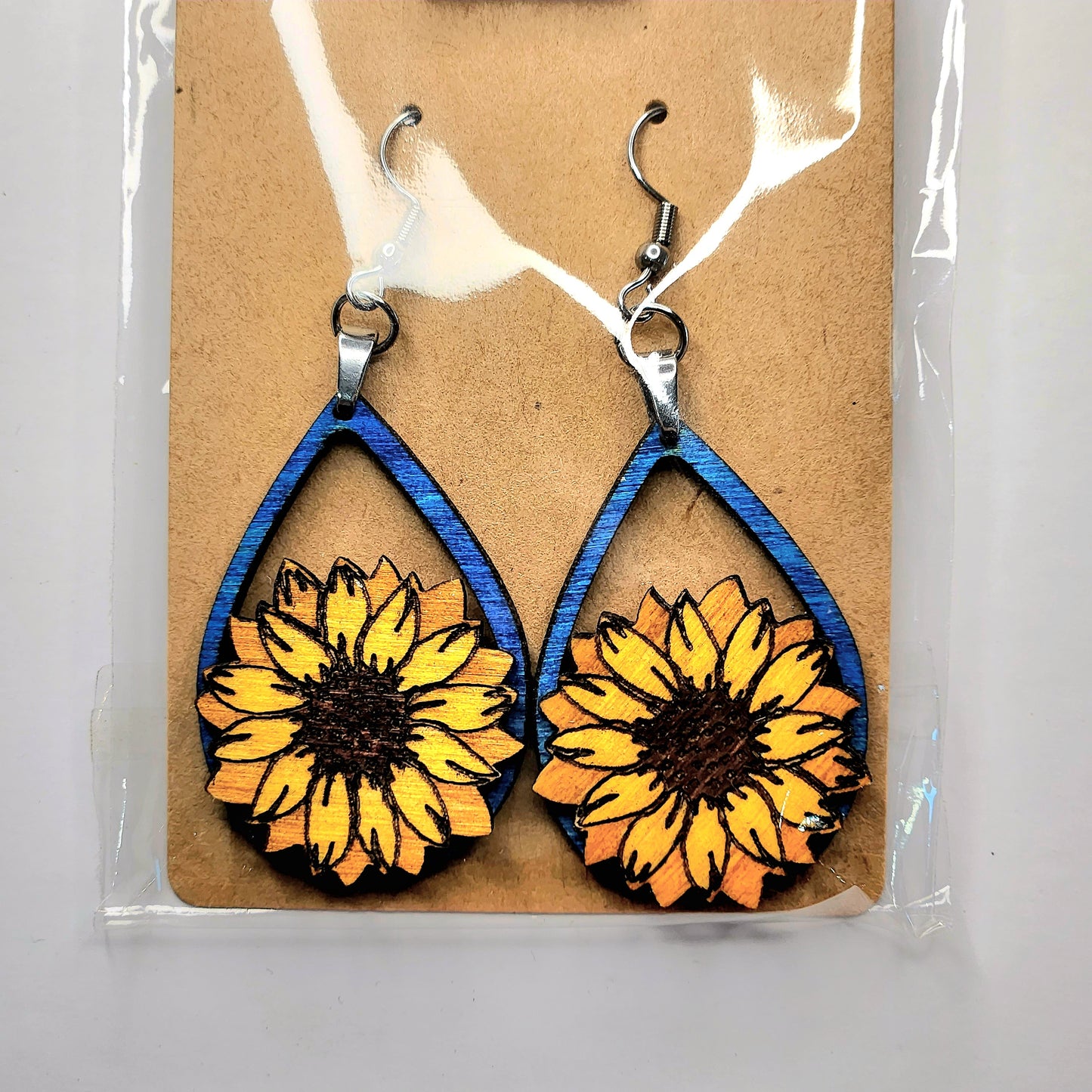 Packaged Handcrafted Wooden Earrings - Variety