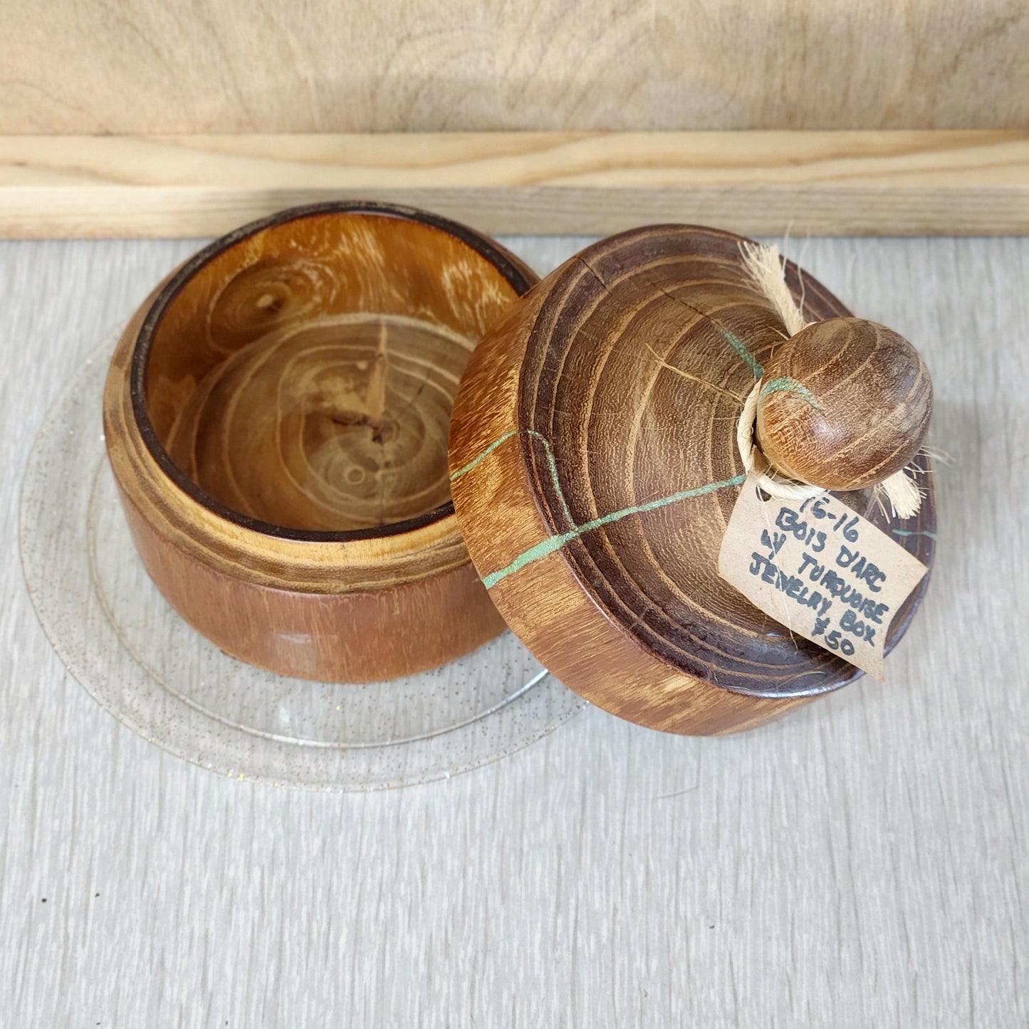 Wooden Bois De Arc Jewelry Case