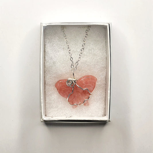 Butterfly Gemstone Necklace