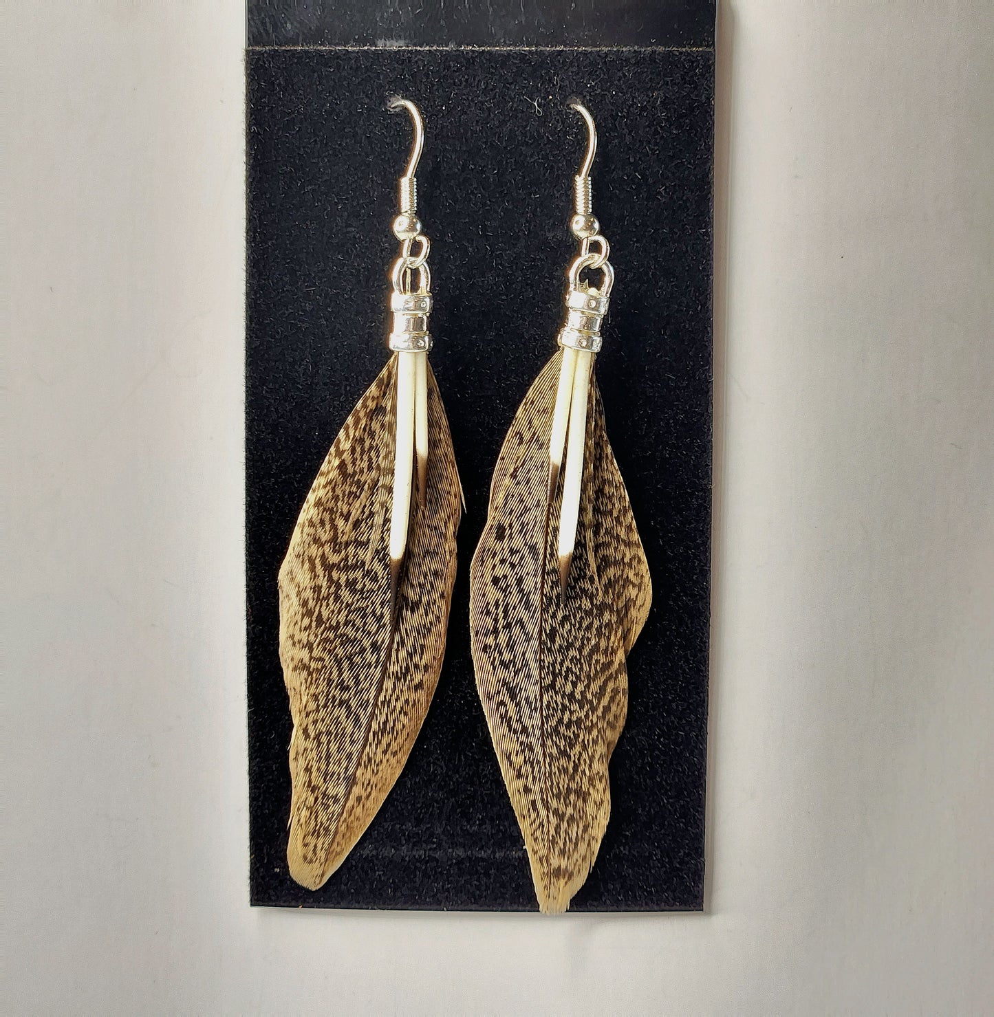 Natural Turkey & Quill Earrings
