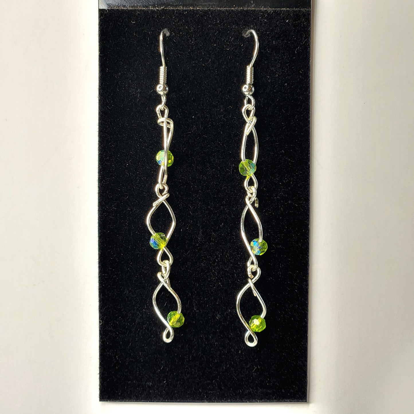 Hand Wired Earrings with Gems
