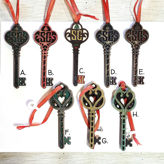 Wooden Key Ornaments