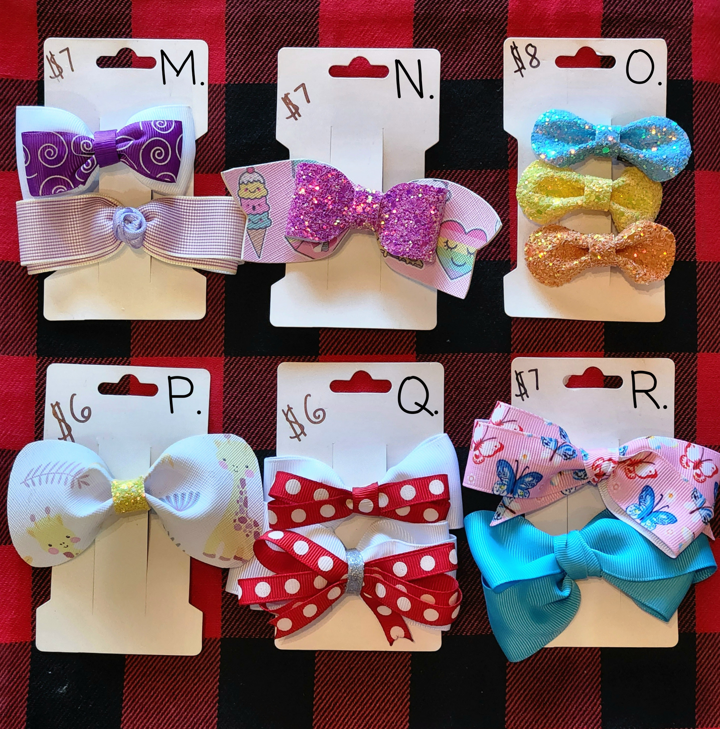 Hair Bow Clips - Variety