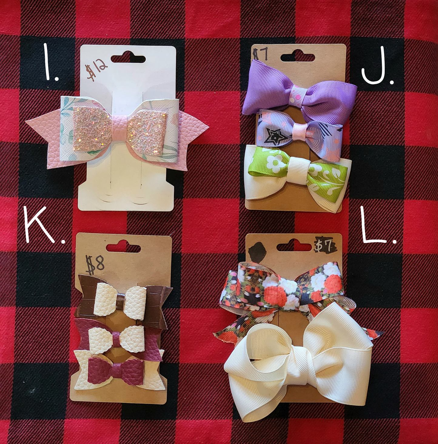 Hair Bow Clips - Variety