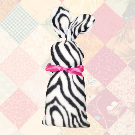 Hand-sewn Zebra Bunny