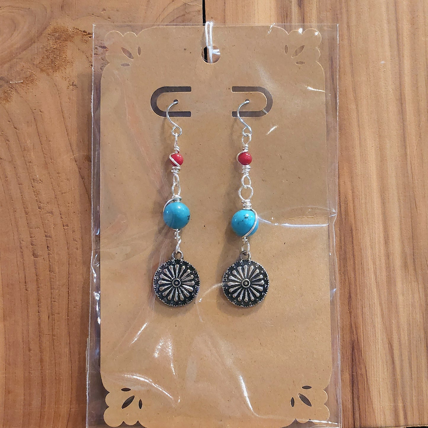 Handmade Earrings / Faux Turquoise
