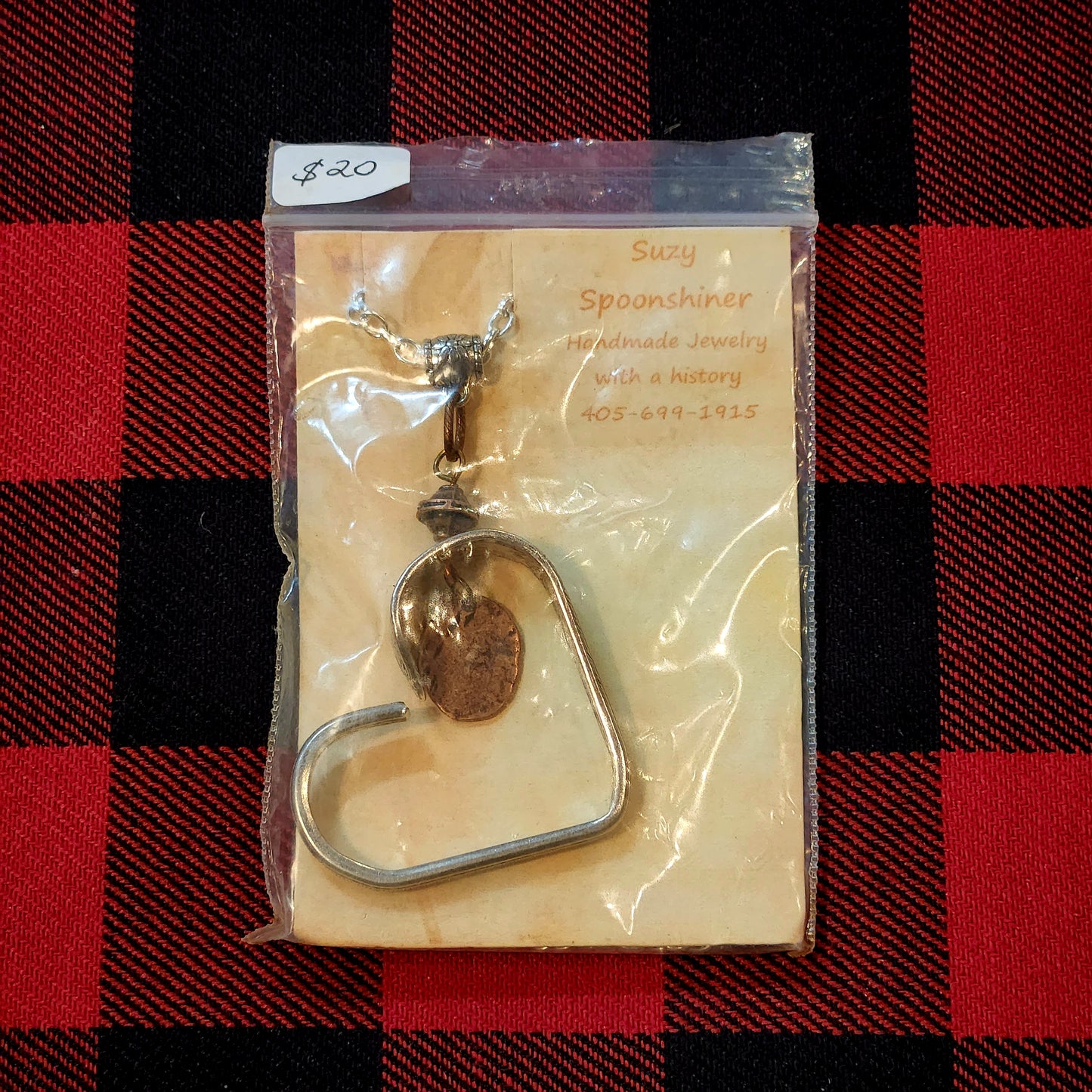 Bent Silverware Heart Necklaces- Variety