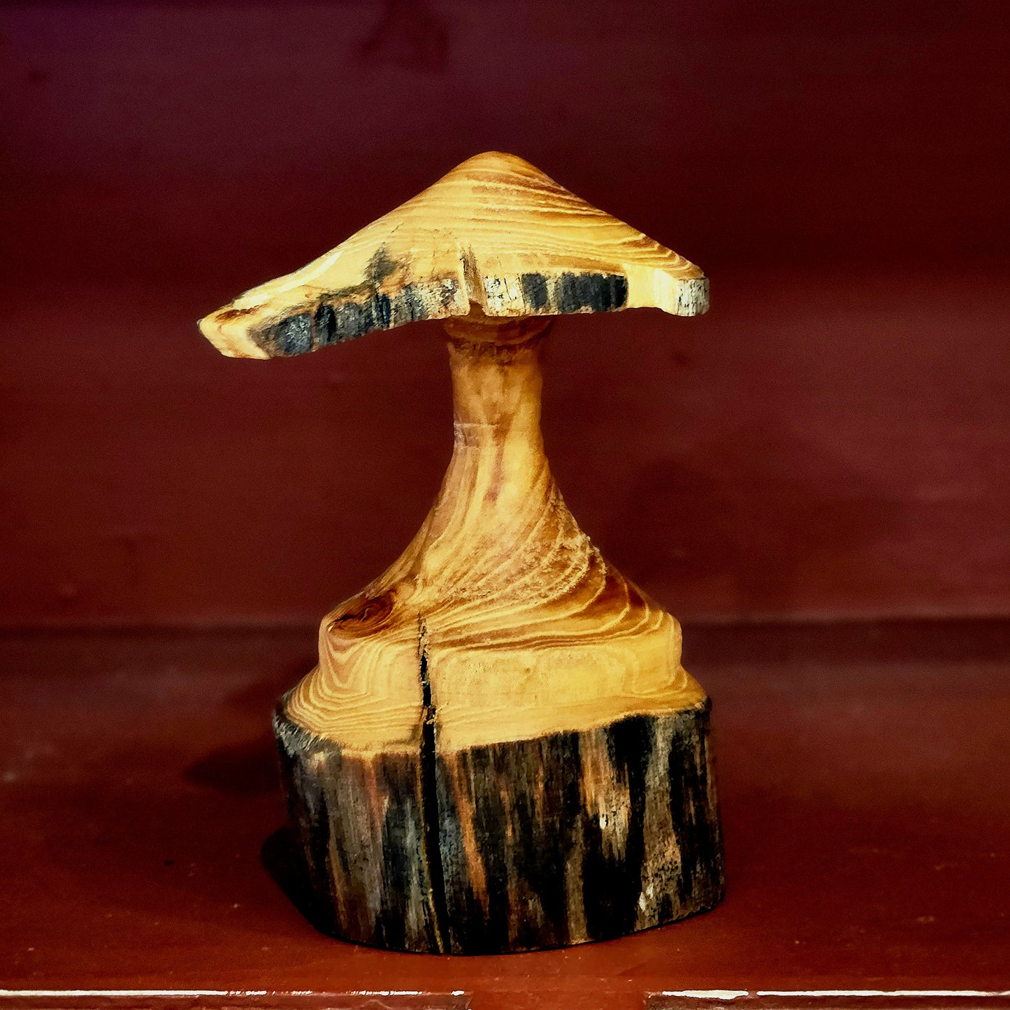 Single Wooden Mushroom