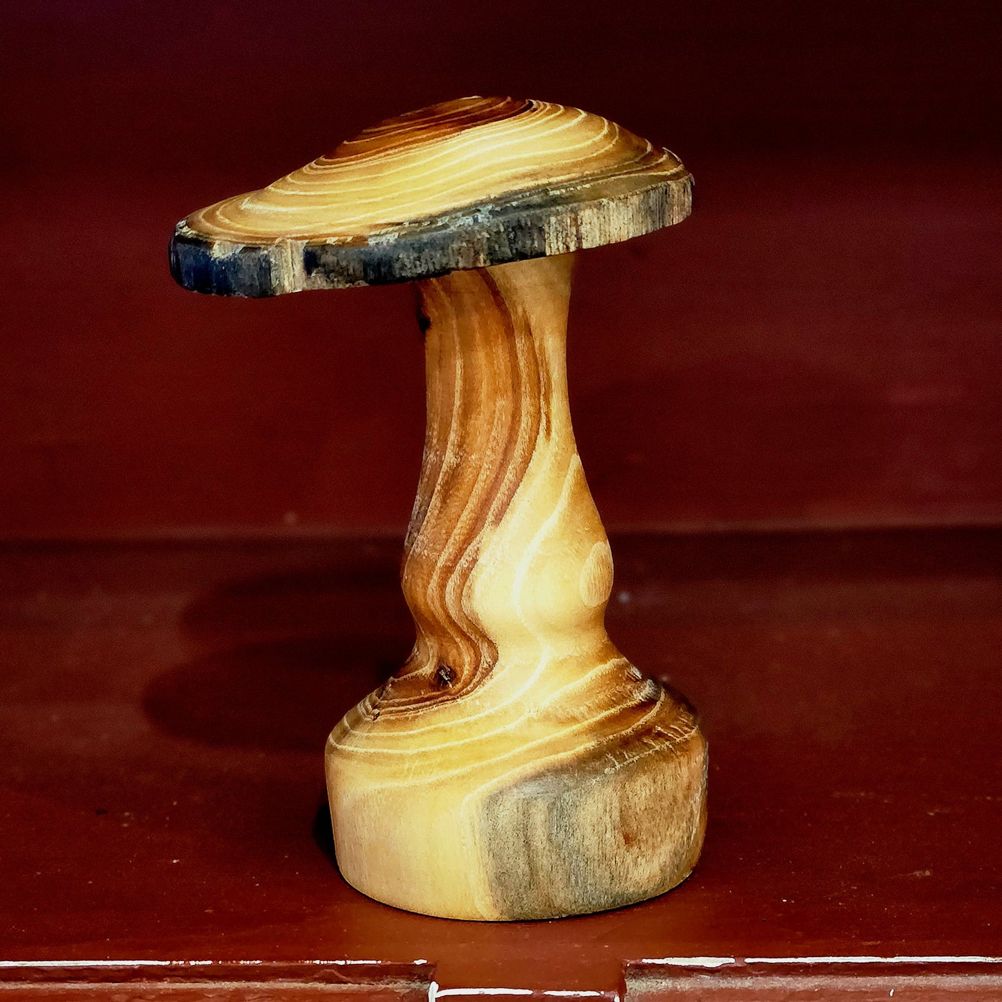 Single Wooden Mushroom
