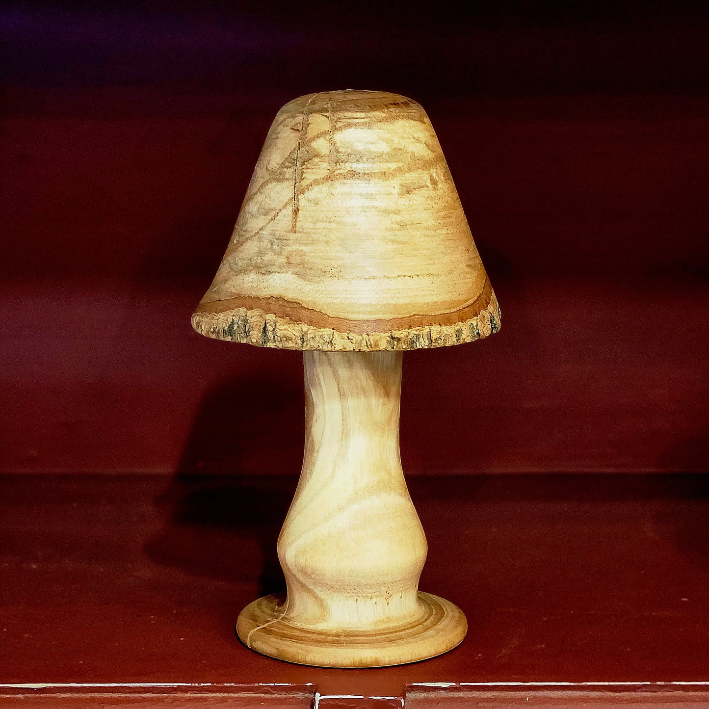 Wooden Mushroom / Lamp Decor