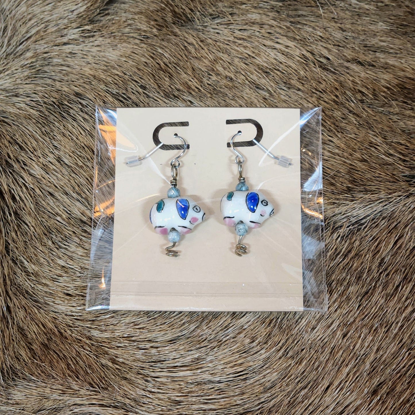 Porcelain Pig Earrings - Variety