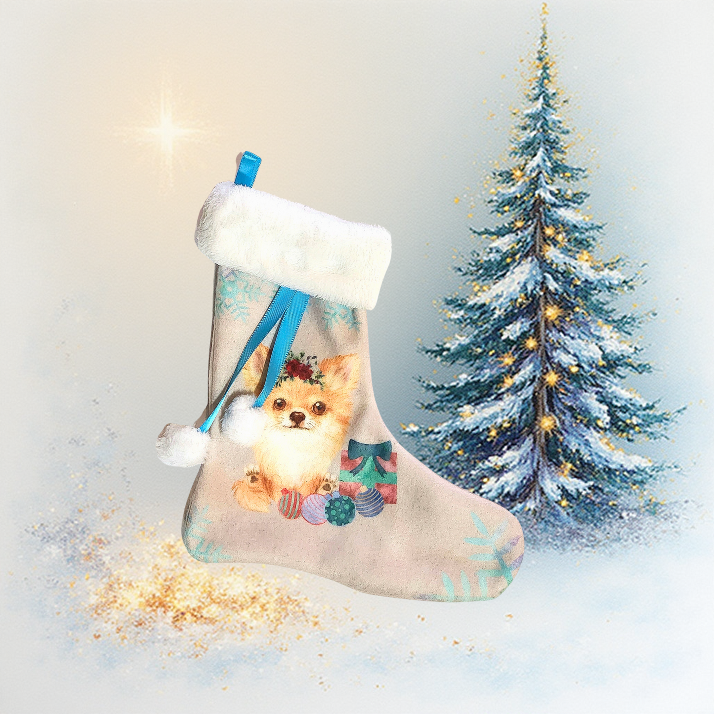 Small Christmas Stockings - Dogs